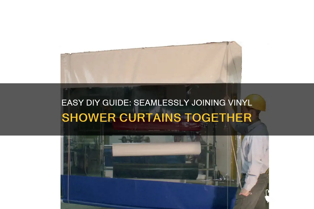 how to join vinyl shower curtains together