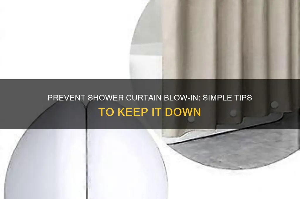 how to keep a shower curtain down