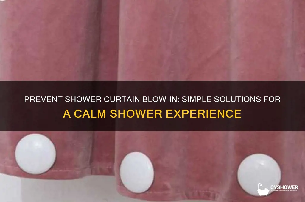 how to keep a shower curtain from blowing in