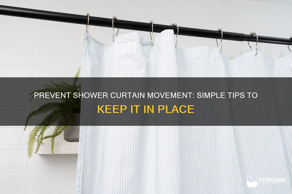 how to keep a shower curtain in place
