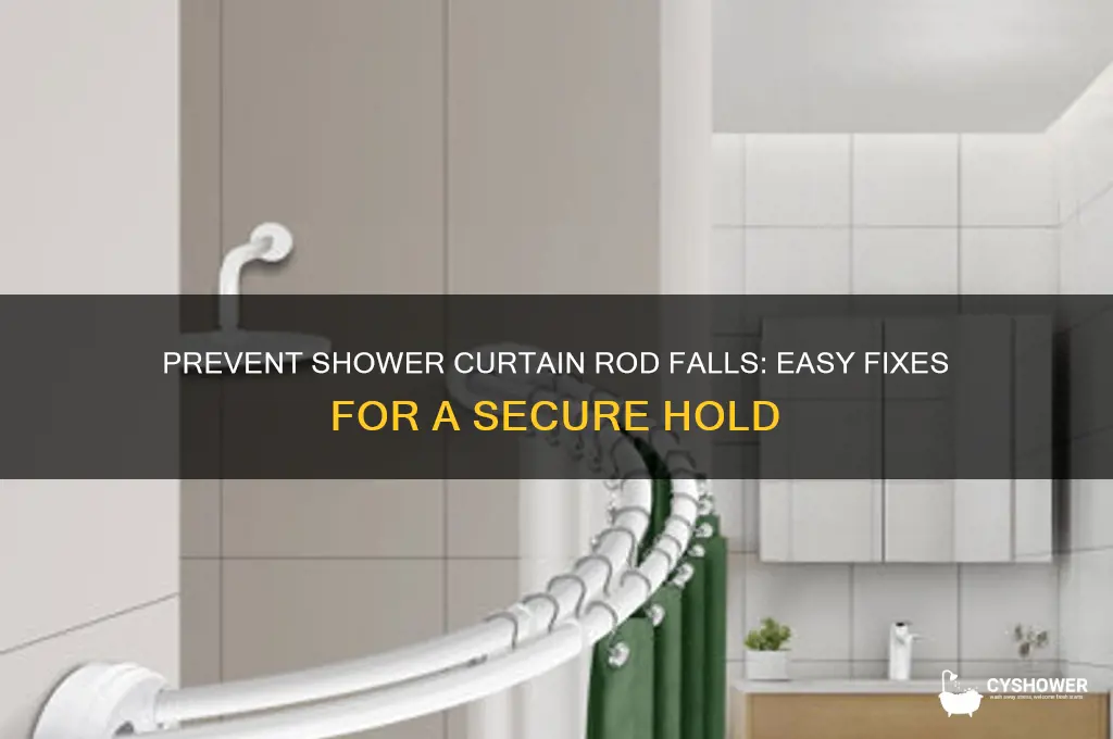 how to keep a shower curtain rod from falling