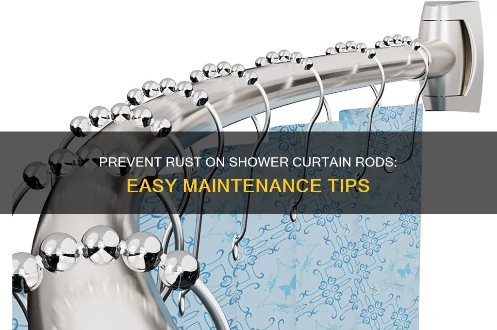 how to keep a shower curtain rod from rusting