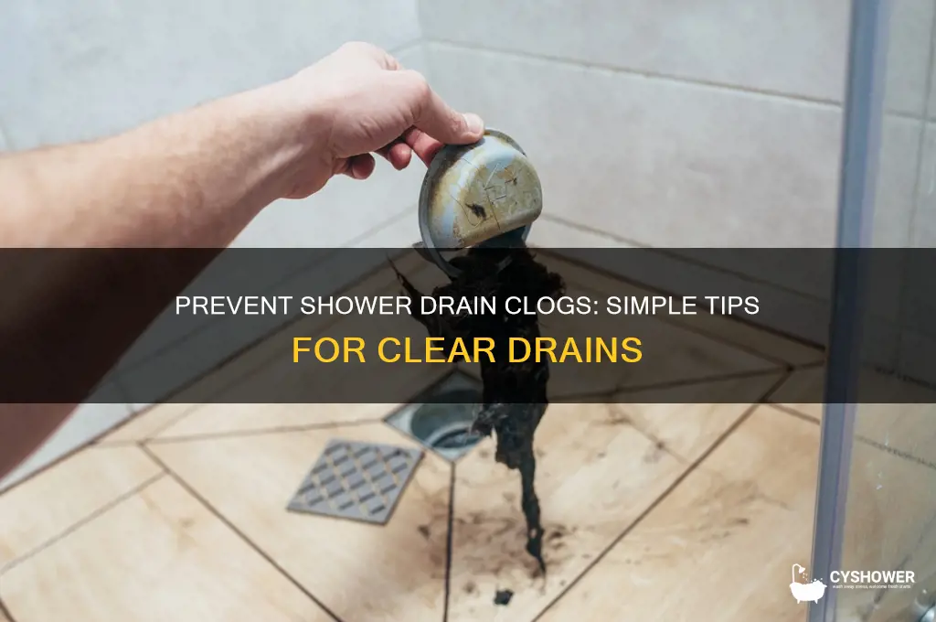 how to keep a shower drain from clogging