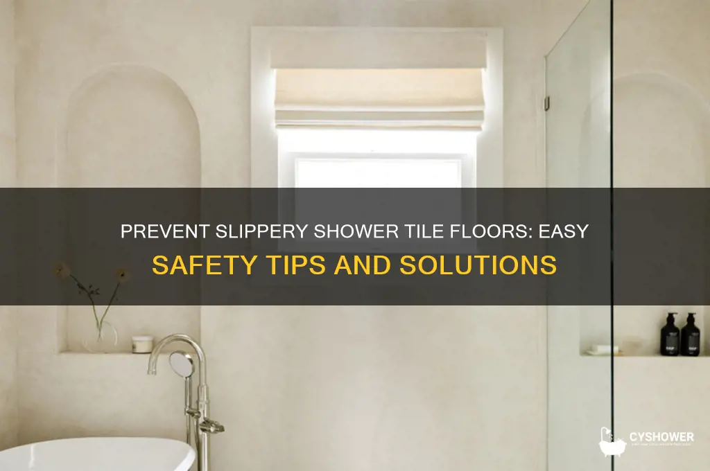 how to keep a shower tile floor from being slippery