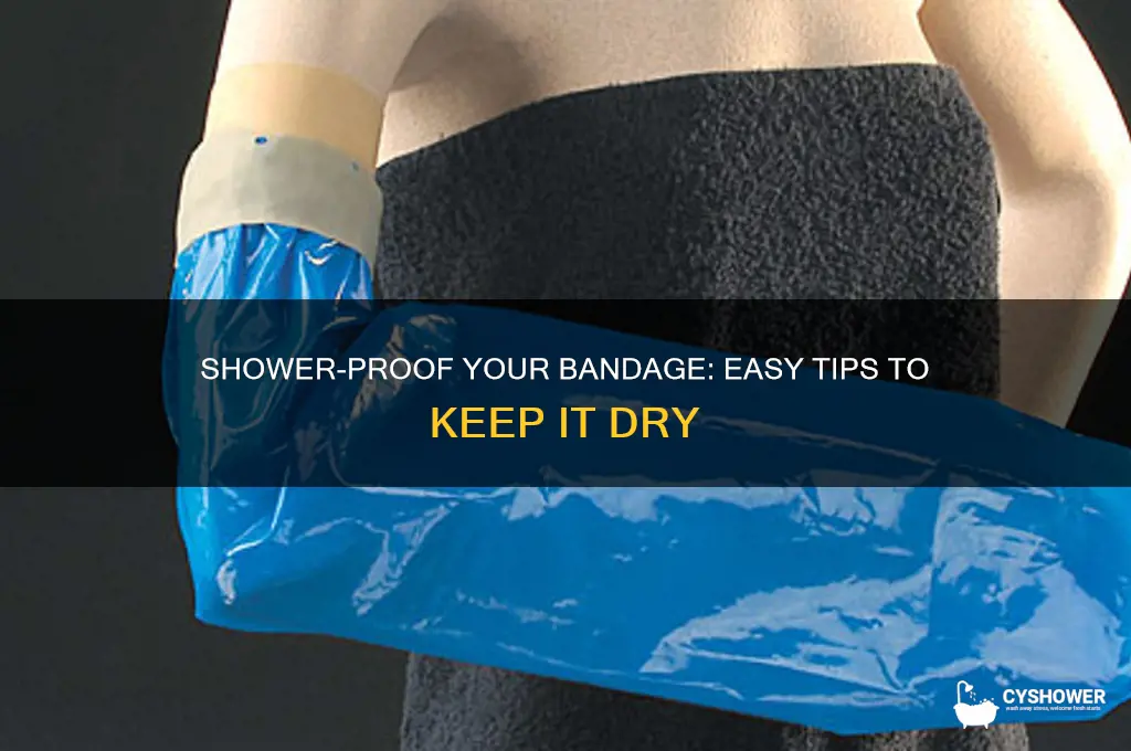 how to keep bandage from getting wet in shower