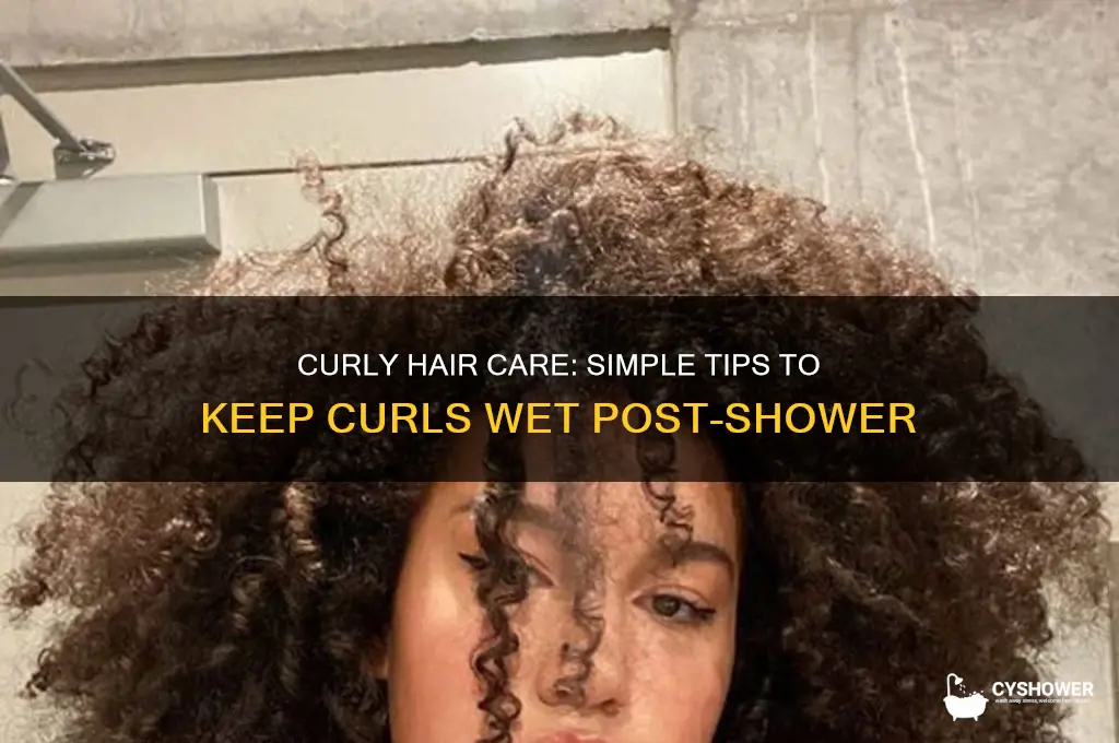 how to keep curly hair wet adter shower