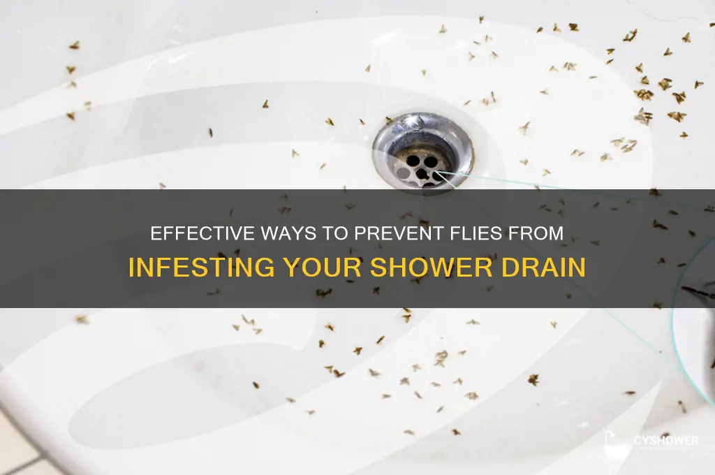 how to keep flies out of shower drain