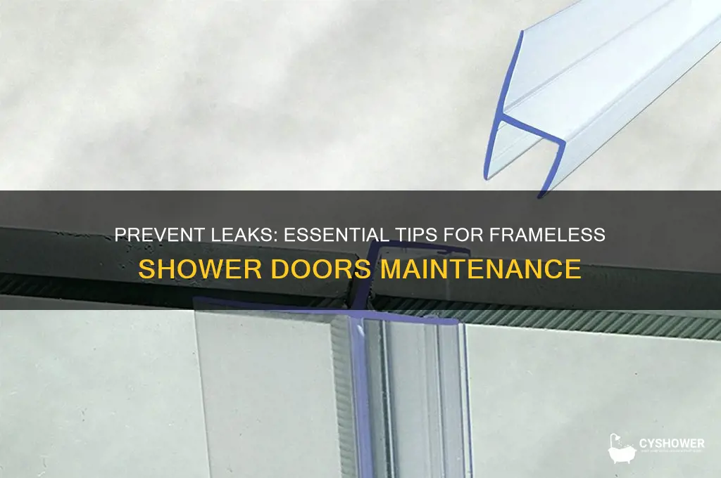 how to keep frameless shower doors from leaking