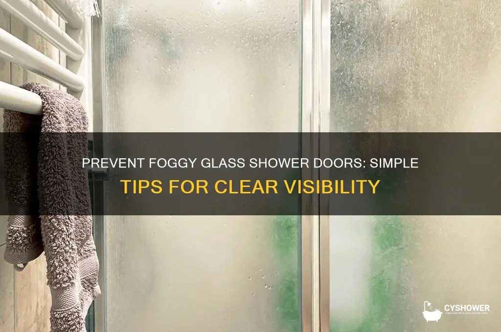 how to keep glass shower doors from fogging