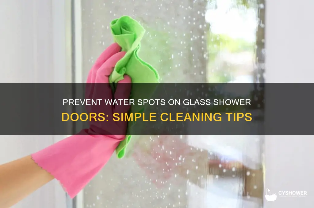 how to keep glass shower doors from getting water spots