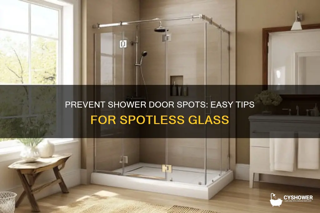 how to keep glass shower doors from spotting