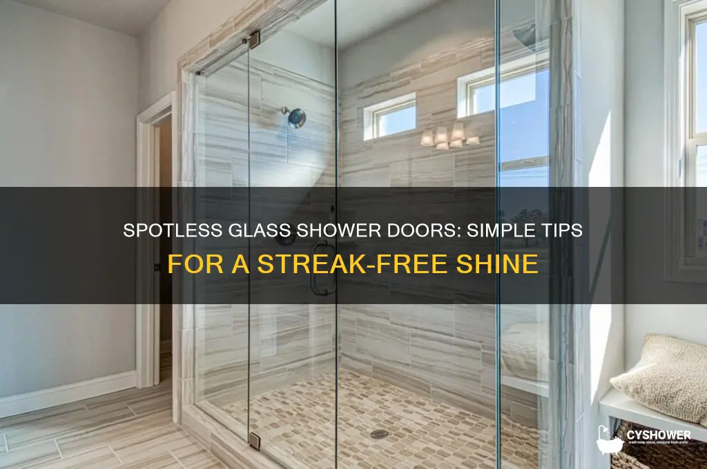how to keep glass shower doors spot free
