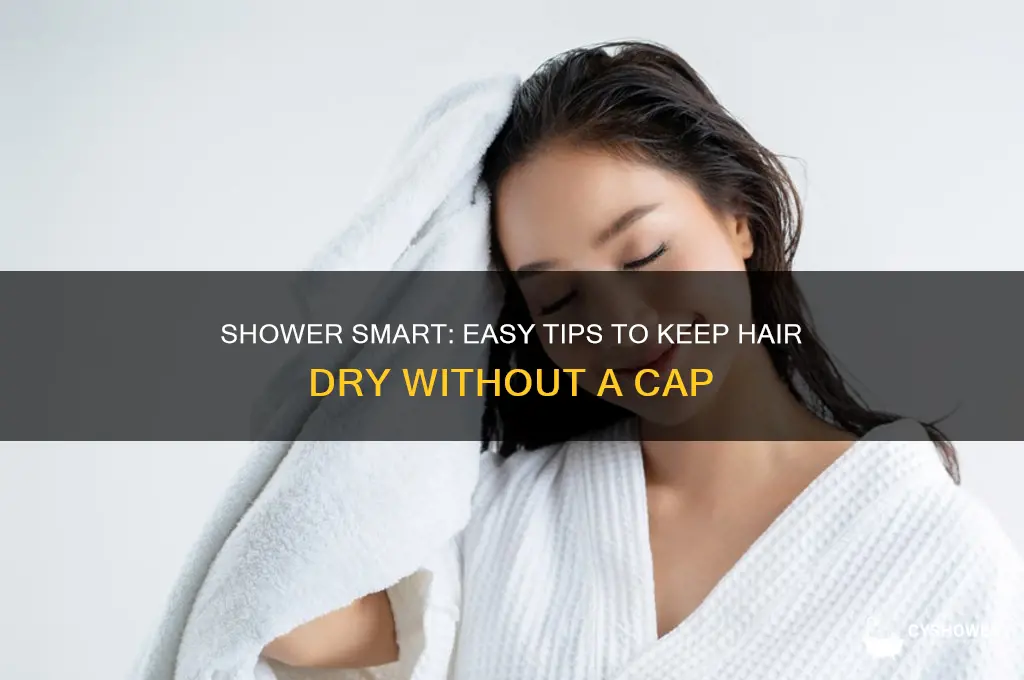 how to keep hair dry in shower without shower cap