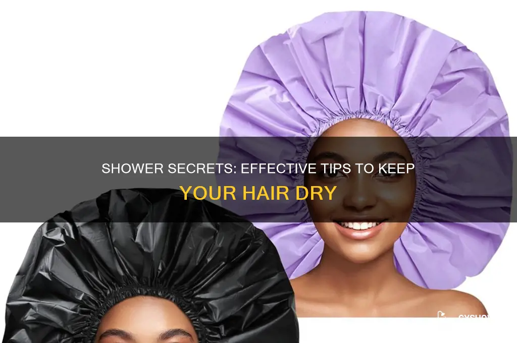 how to keep hair dry in the shower