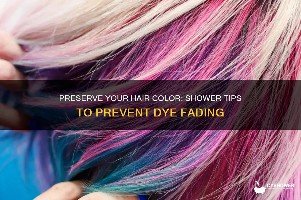 how to keep hair dye from fading in the shower