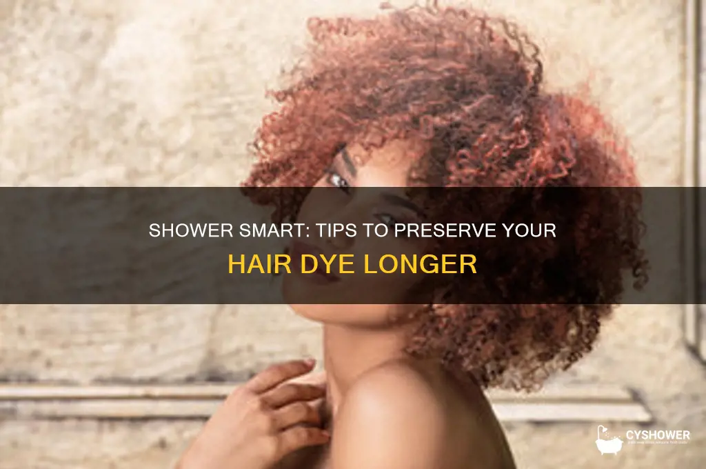 how to keep hair dye in shower