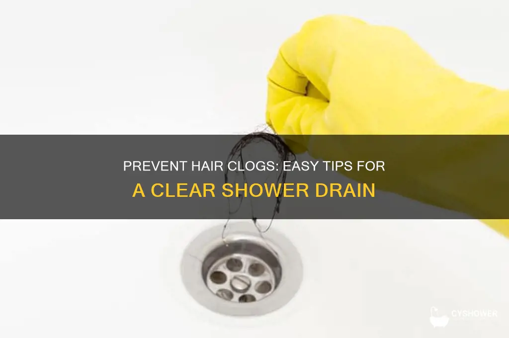 how to keep hair from clogging shower drain