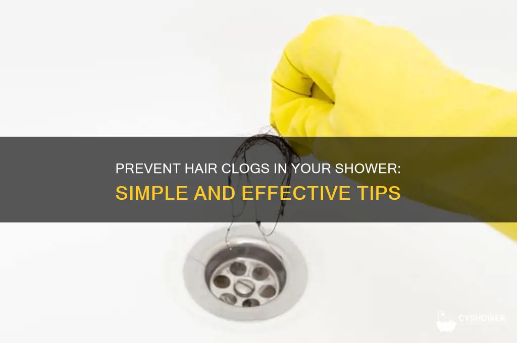 how to keep hair from clogging shower