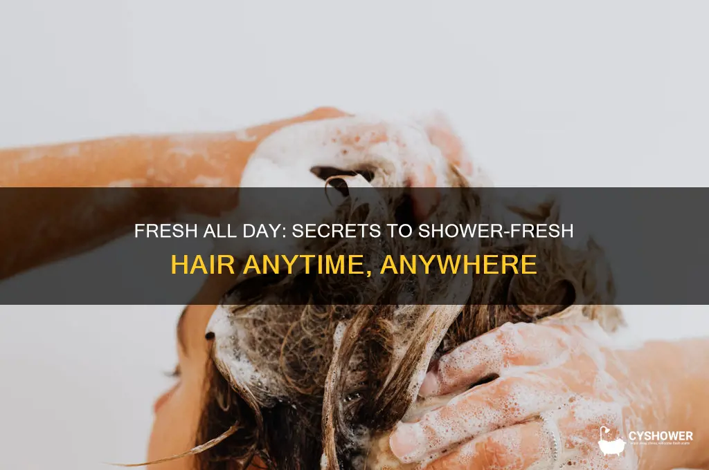 how to keep hair looking like out of shower