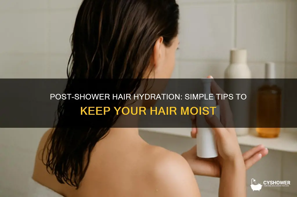 how to keep hair moist after shower