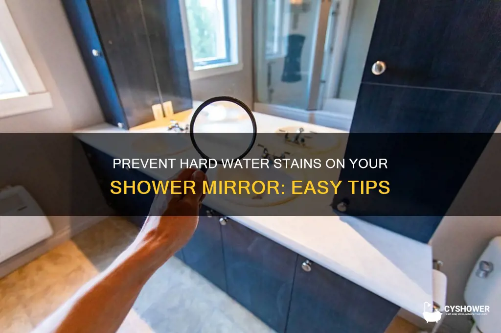 how to keep hard water off shower mirror