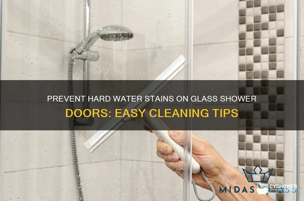 how to keep hard water stains off glass shower doors