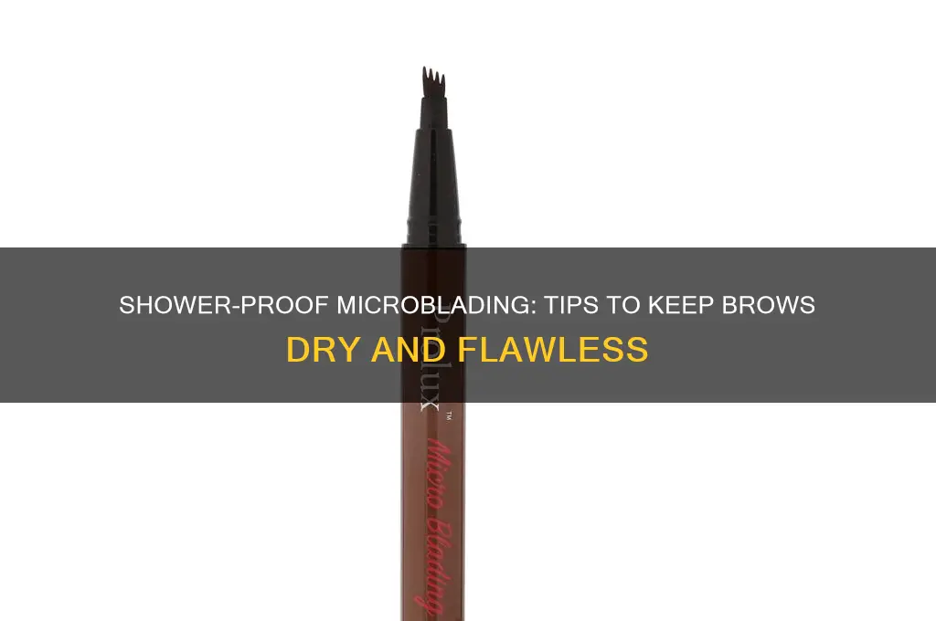 how to keep microblading from getting wet in shower