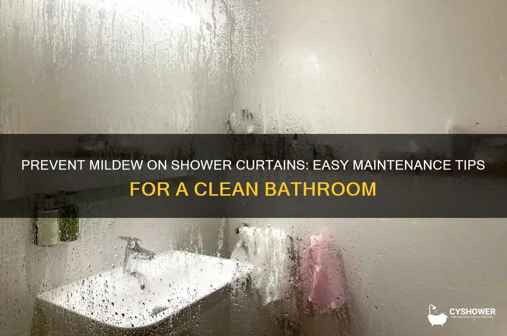how to keep mildew from growing on shower curtain