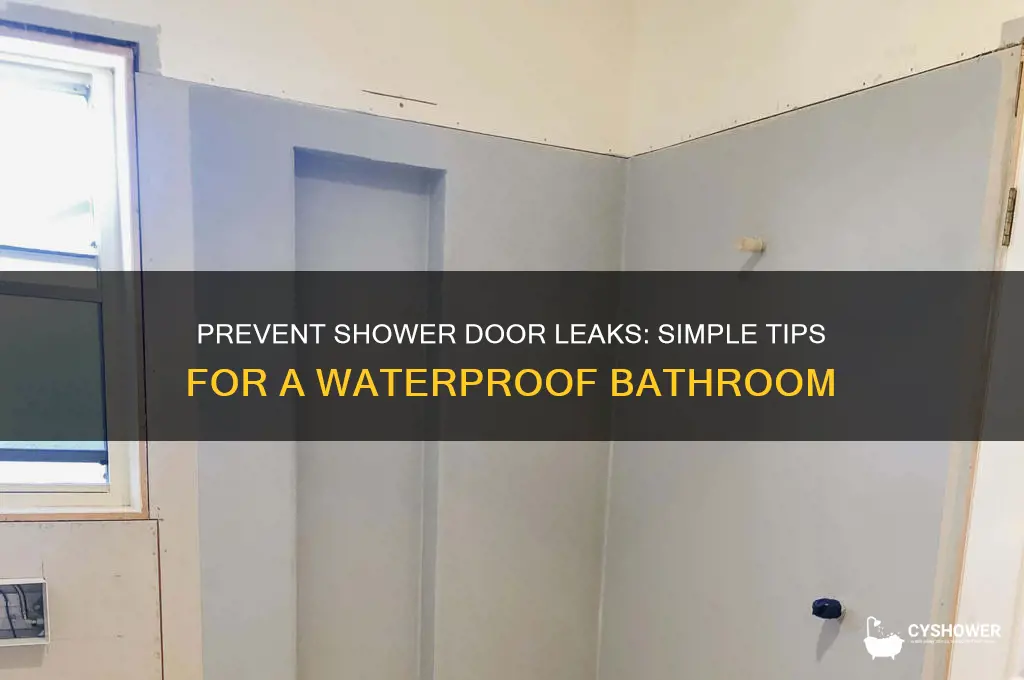 how to keep my new shower door from leaking