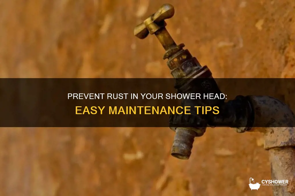 how to keep rust out of shower head