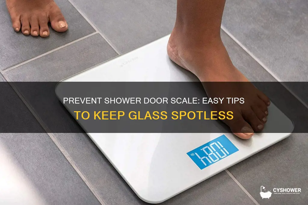 how to keep scale from returning on glass shower doors