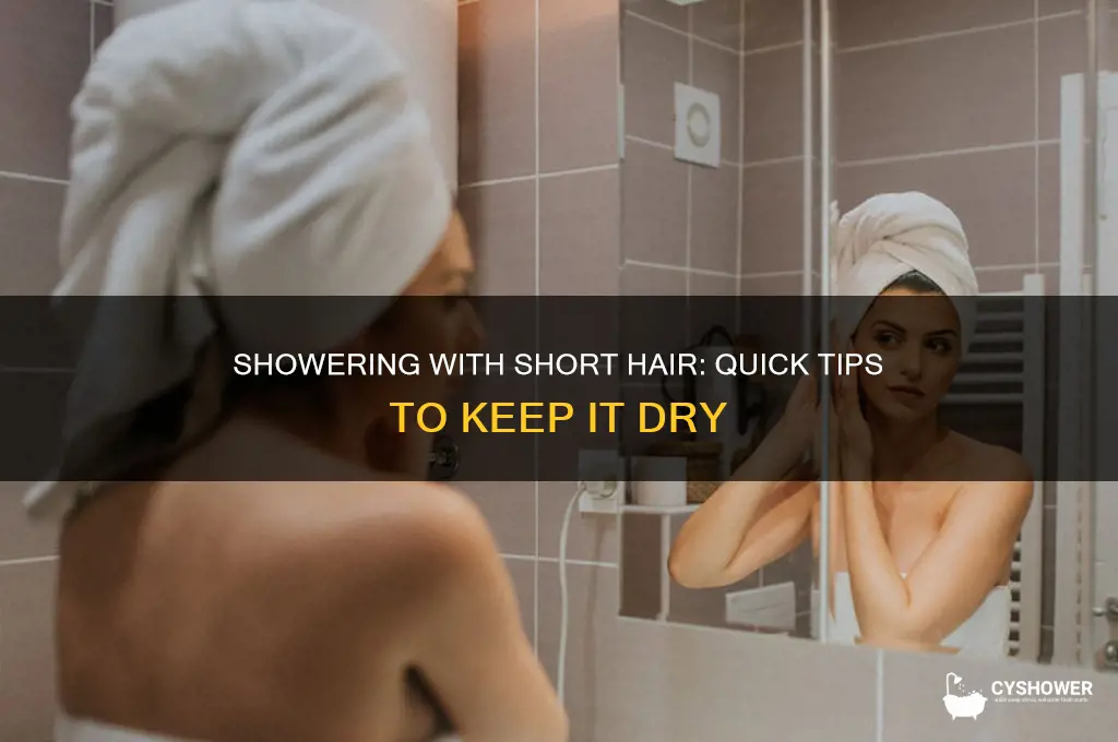 how to keep short hair dry in shower