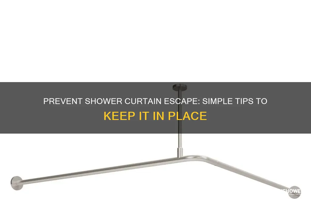 how to keep shower curtain in shower stall