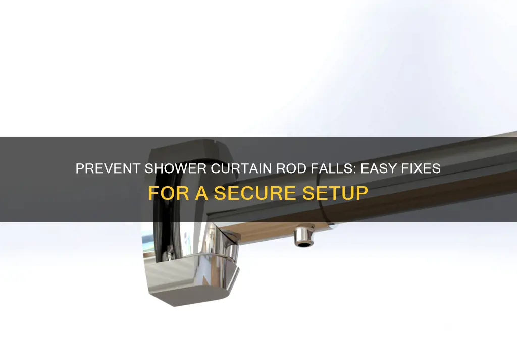 how to keep shower curtain rod from falling