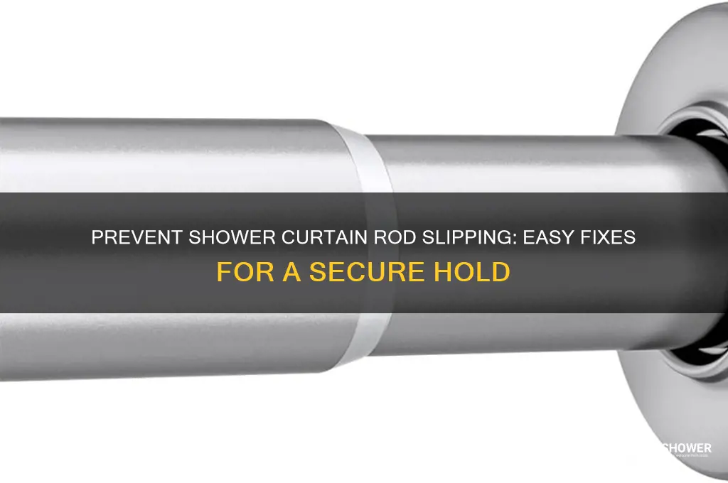 how to keep shower curtain rod from slipping