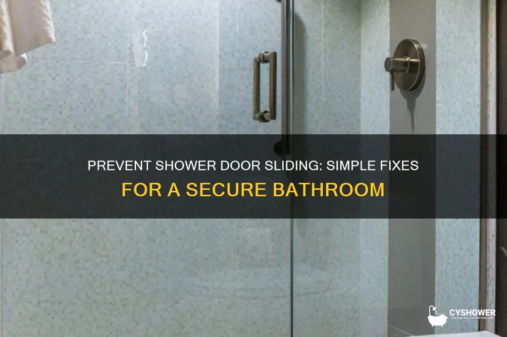 how to keep shower door from sliding open