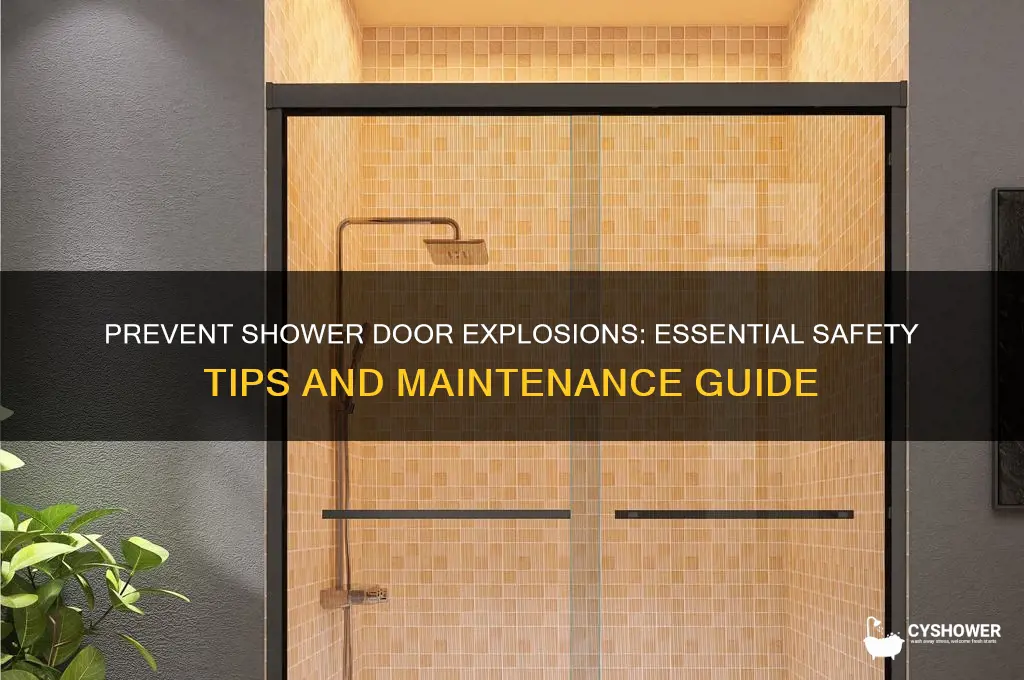 how to keep shower doors from exploding