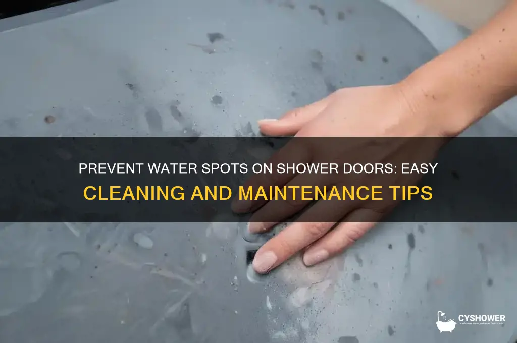 how to keep shower doors from getting water spots