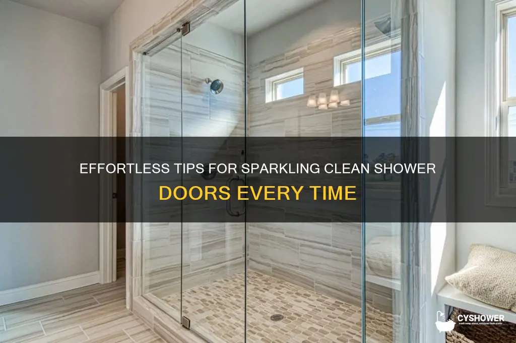 how to keep shower doors spotless