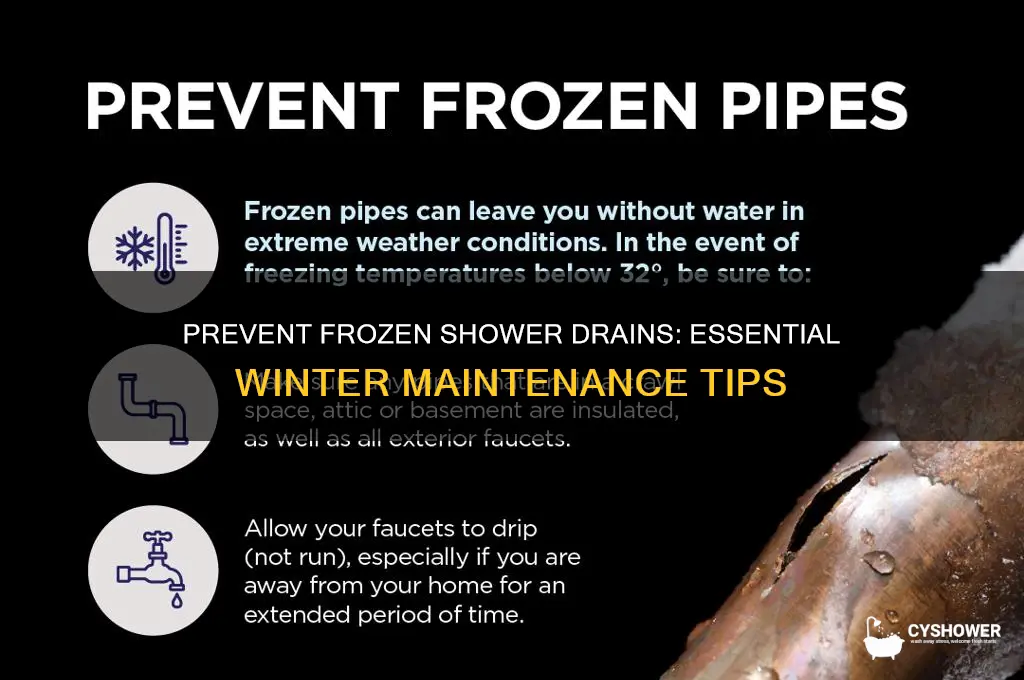 how to keep shower drain from freezing