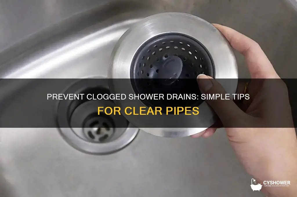 how to keep shower drains from getting clogged