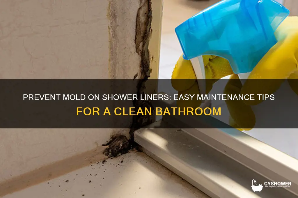 how to keep shower liner from getting moldy