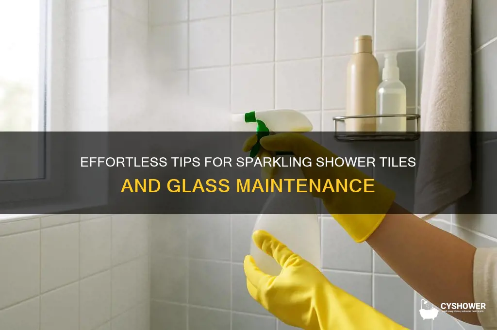 how to keep shower tiles and glass clean