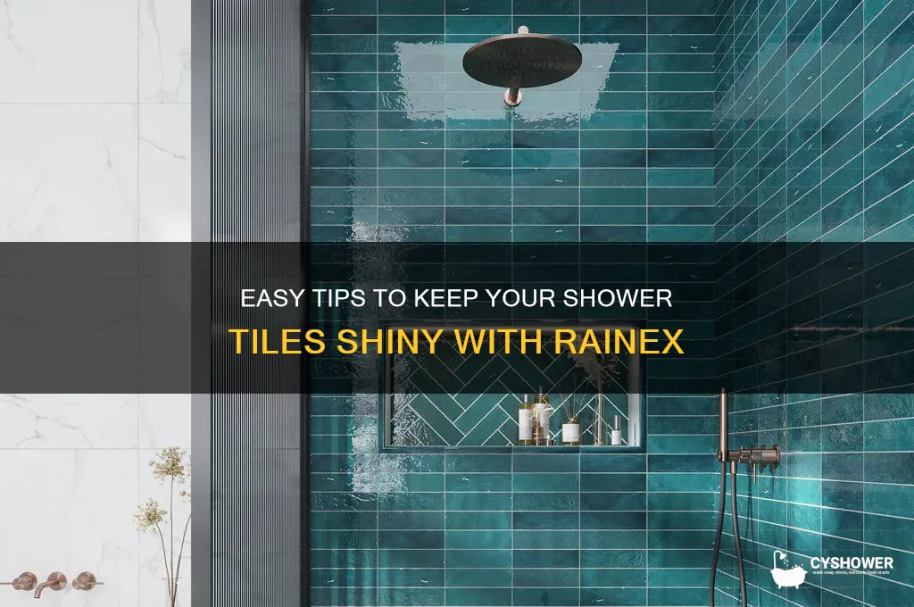 how to keep shower tiles shiny rainex