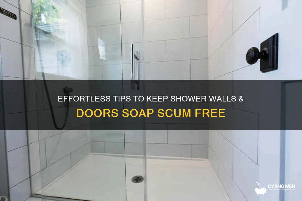 how to keep shower walls and doors soap scum free