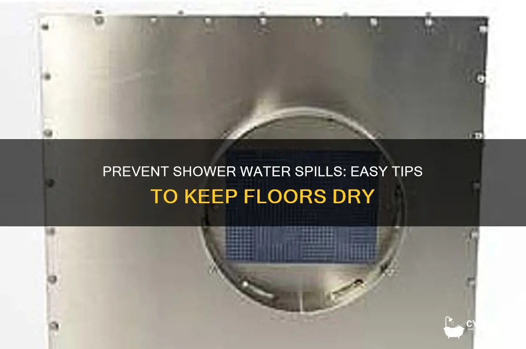 how to keep shower water off floor