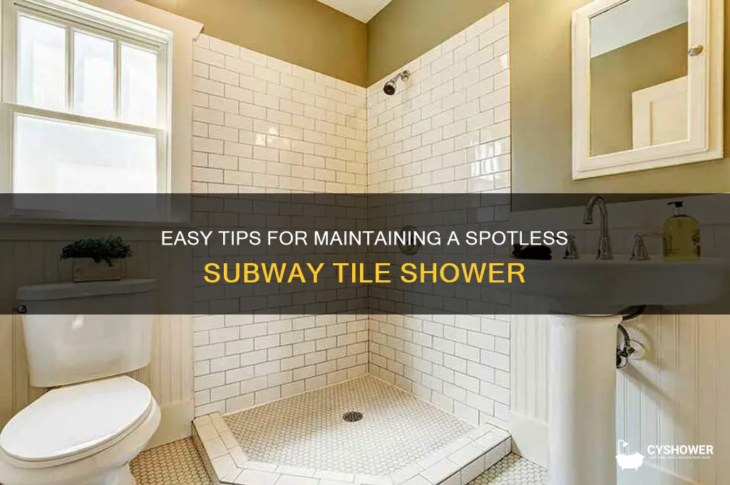 how to keep subway tile shower clean