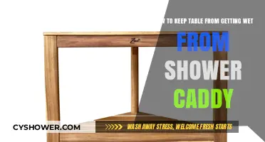 Shower Caddy Solutions: Protect Your Table from Water Damage