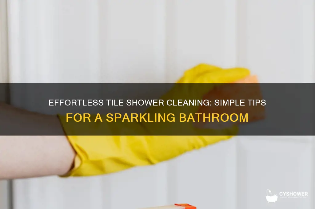 how to keep tile shower clean