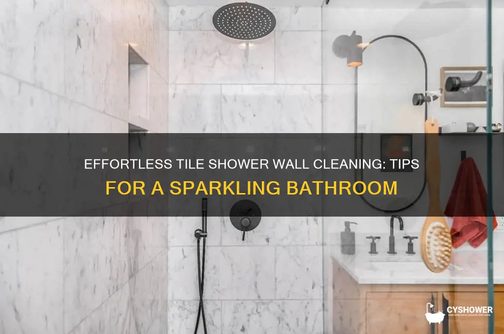 how to keep tile shower walls clean